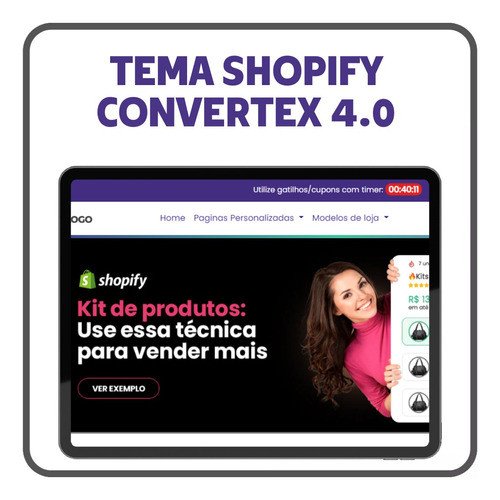Tema Convertex 4.0 + Brinde - (shopify E Cartpanda)