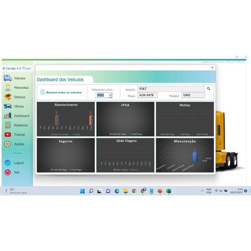 Planilha Cadastro Motoristas, Veículos, Manutenções E Frete - Image 7